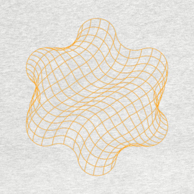 star curved orange grid by stupidpotato1